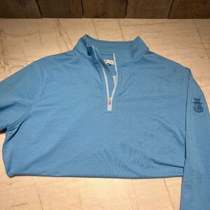 PETER MILLAR MEN'S MEDIUM 3/4 ZIP PULLOVER